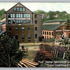Postcard  Maine  Vintage Gardiner Me. Hazzard Co. Mills Lot of 3 #985